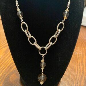 Silpada Sterling Smokey Quartz Citrine Necklace Retired